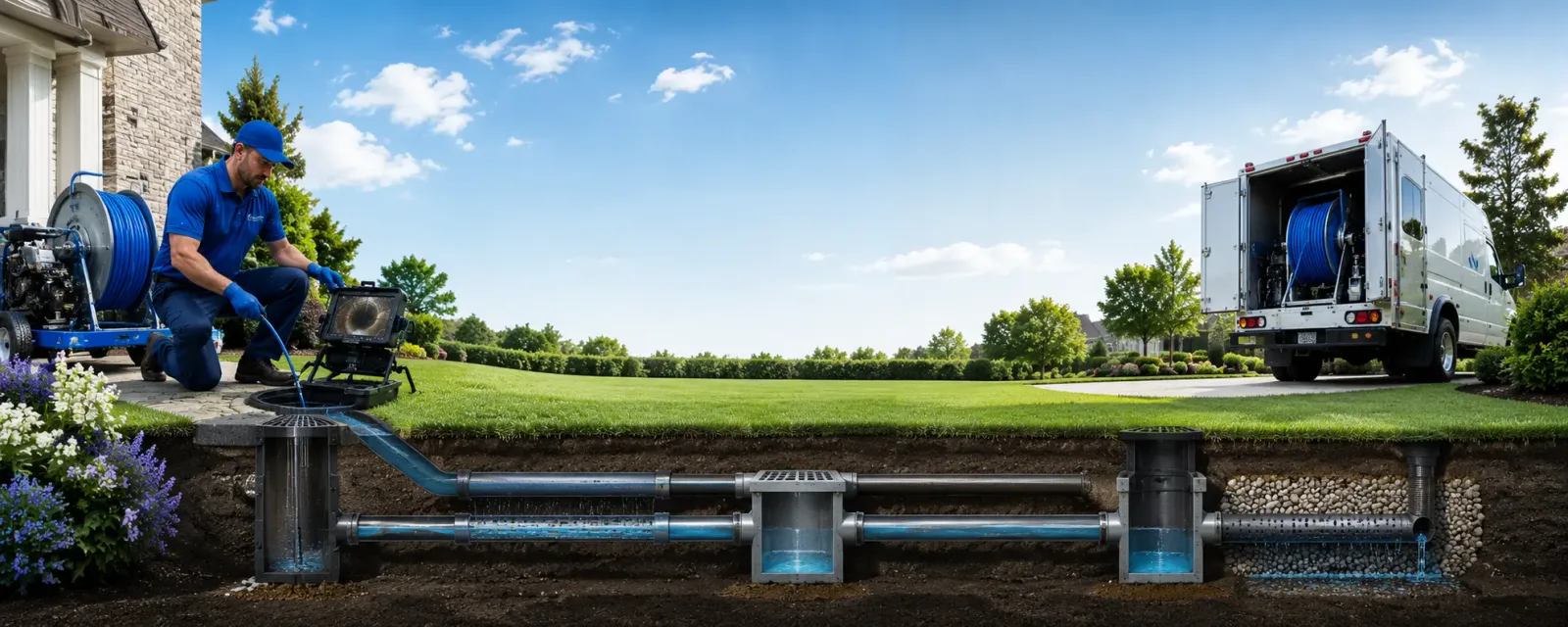 Outdoor drain cleaning information for Redwood, NY